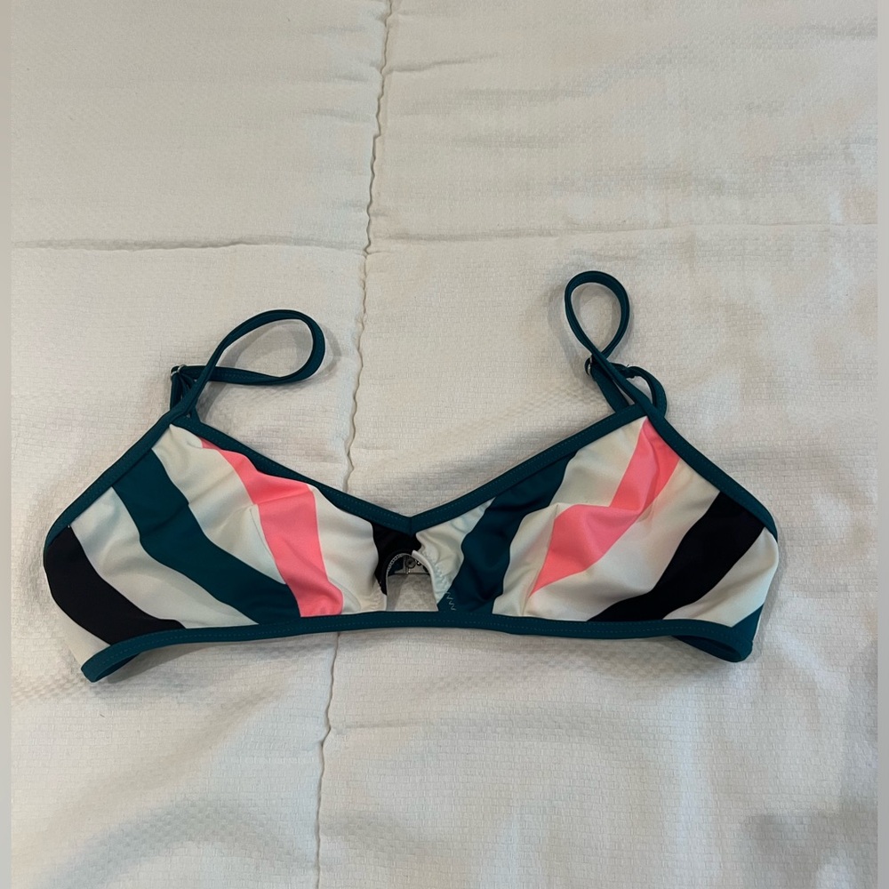 Solid and Striped Bikini Top